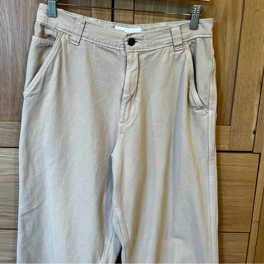 Adsum NYC Relaxed Fit Chino Pants Khaki Tan Size Small Spring Casual Neutral